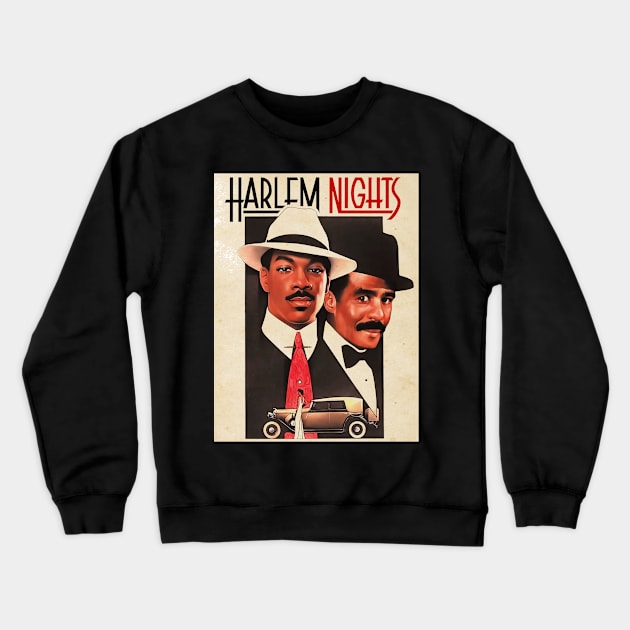 exclusive //harlem night, vintage look design, Crewneck Sweatshirt by albertkeith48